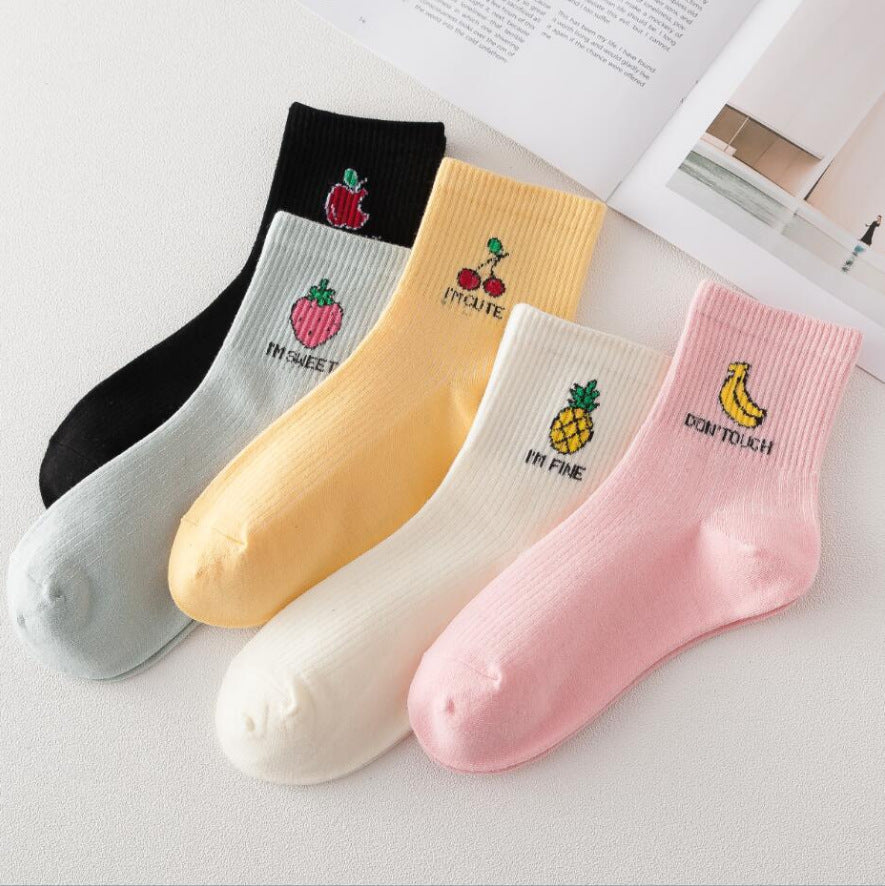Girls' Personalized Cotton Socks