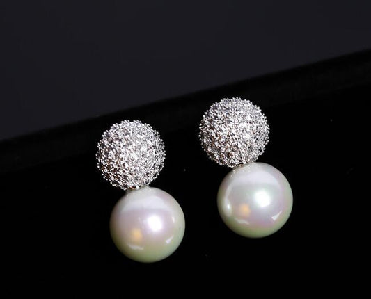 Elegant Crystals Stud Earrings