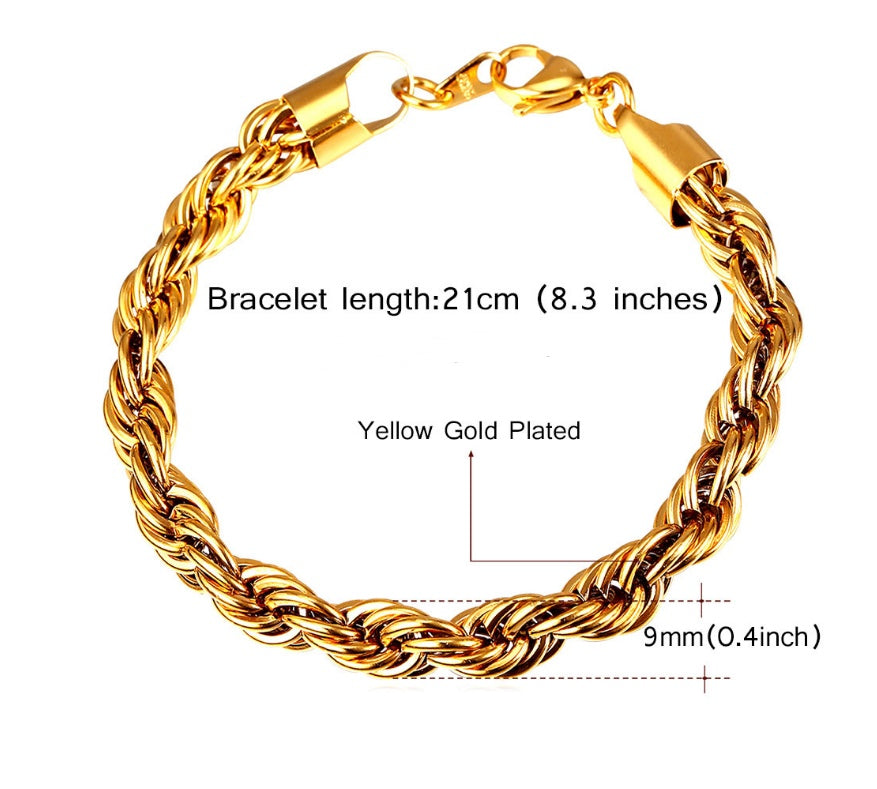 Personalized twist bracelet