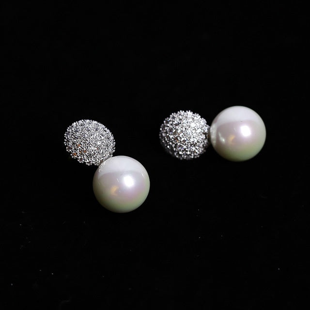 Elegant Crystals Stud Earrings
