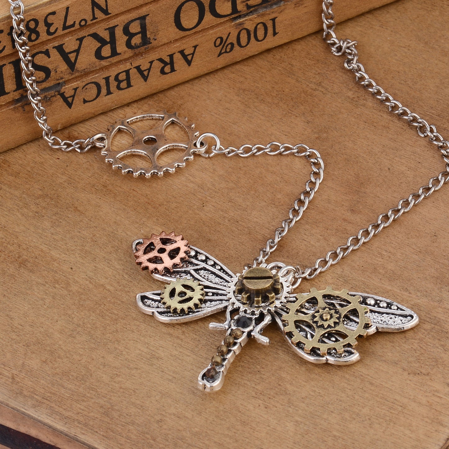 Personalized dragonfly pendant