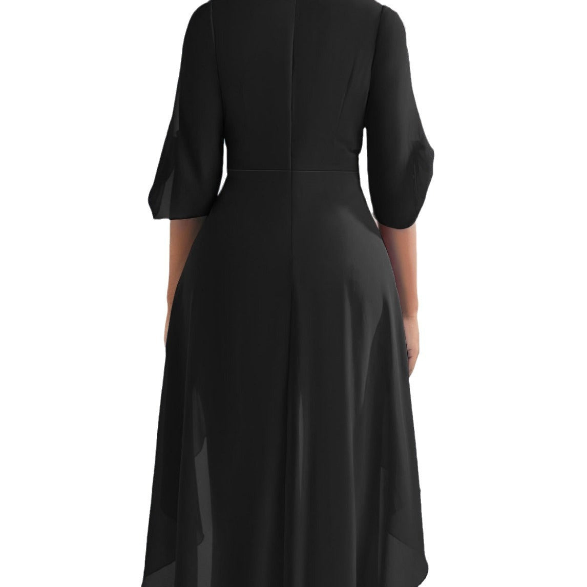 Casual Solid Color Elegant Slim V-neck Elegant One-piece Trousers