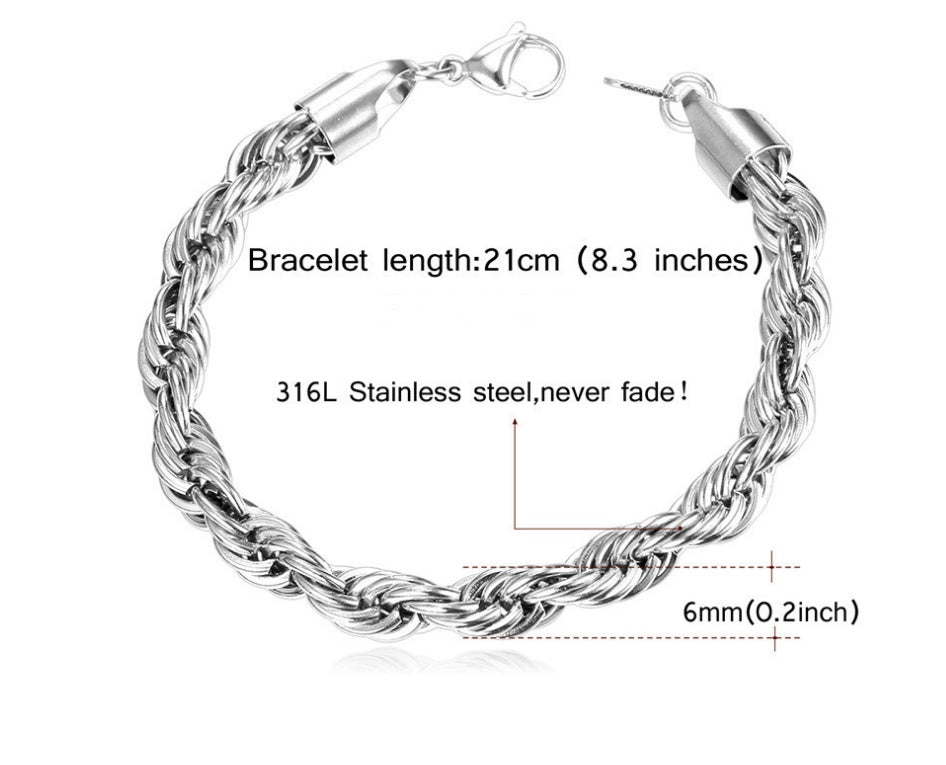 Personalized twist bracelet
