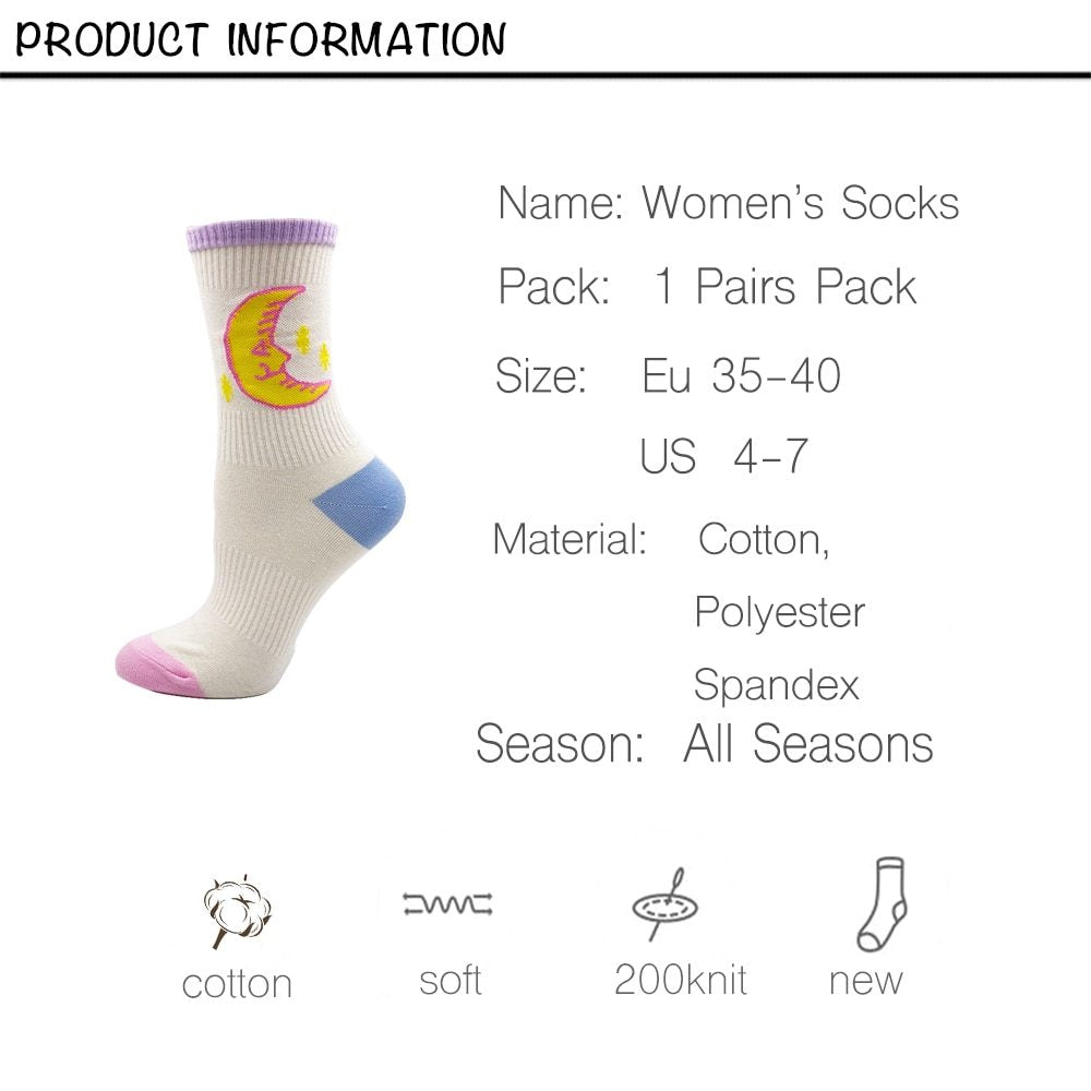 Girls' Personalized Cotton Socks