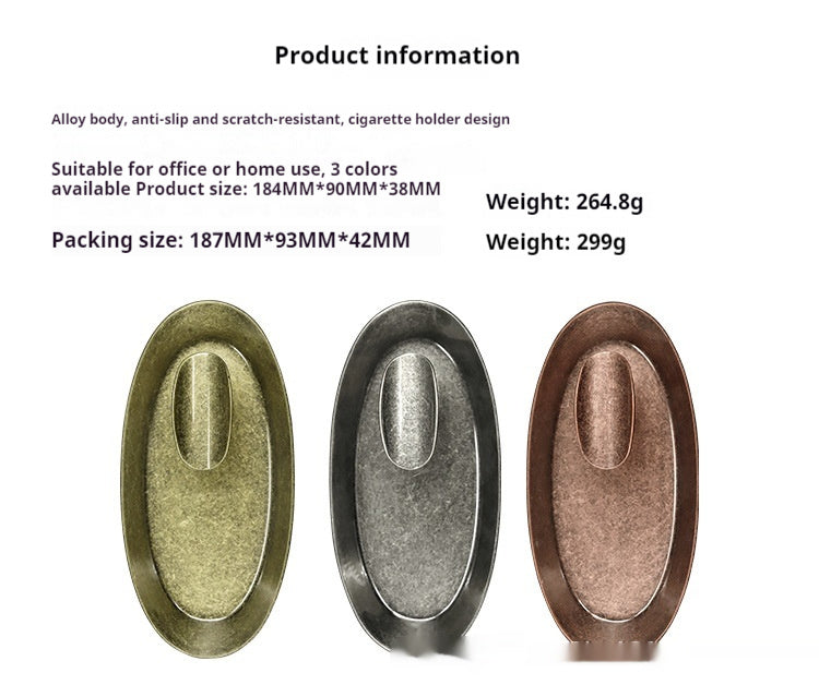 Retro Personalized Metal Ashtray